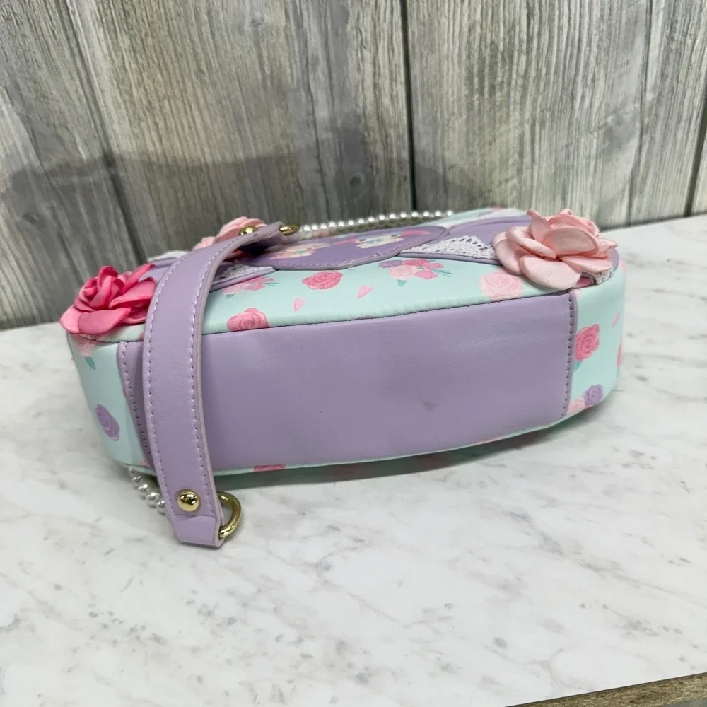 Sanrio My Melody My Sweet Piano Floral Pearl Strap Shoulder Bag Pastel Kawaii